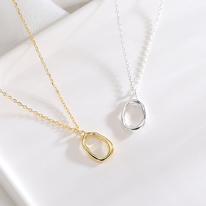 Irregular Oval Necklace