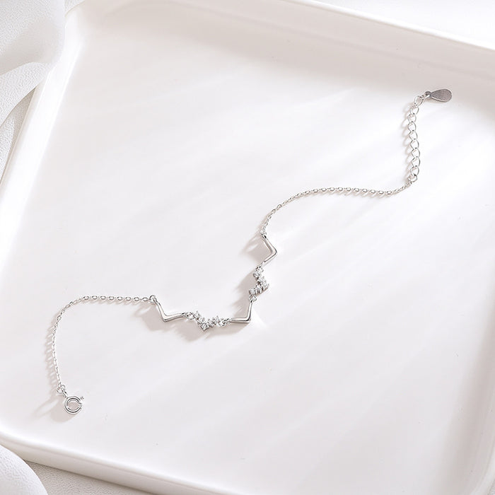 Diamond V-Shaped Bracelet