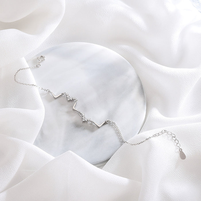 Diamond V-Shaped Bracelet