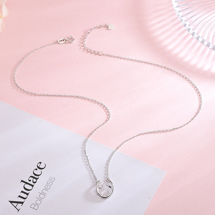 Antler Silver Necklace