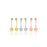 Love Tassel Geometric Earrings