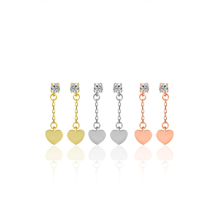 Love Tassel Geometric Earrings