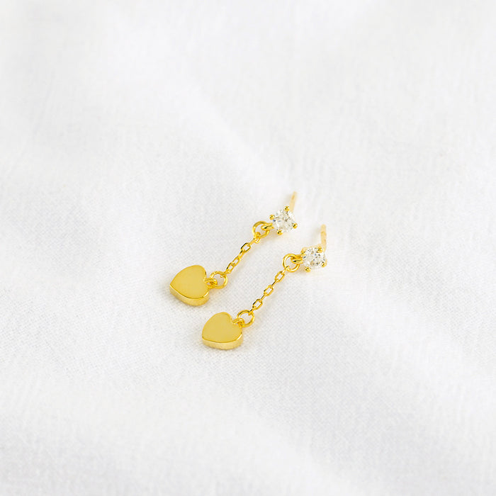 Love Tassel Geometric Earrings