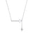 Silver Cross Tilt Necklace