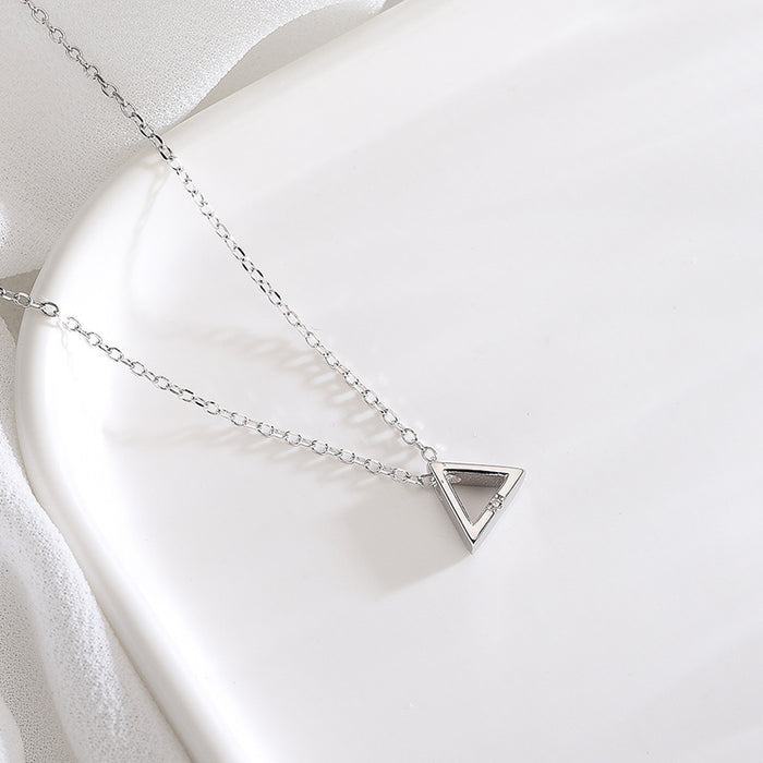 Geometric Triangle Necklace