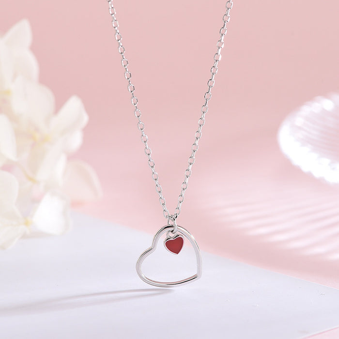 Mini Red Heart Necklace