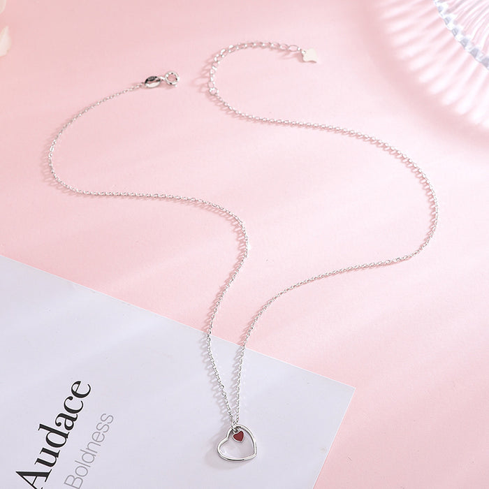 Mini Red Heart Necklace