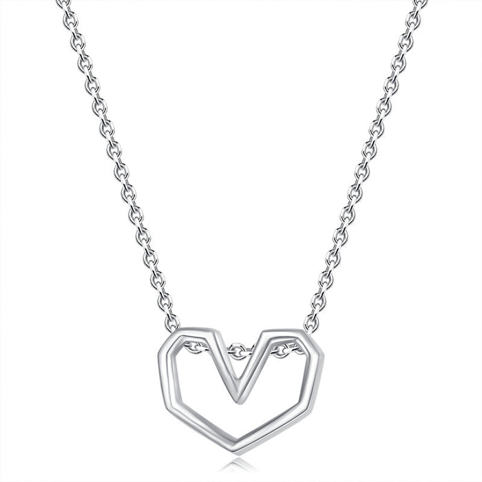 Literary Love Heart-Shaped Necklace
