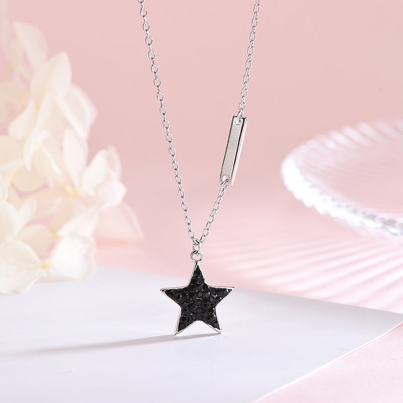 Black Star Pendant Necklace