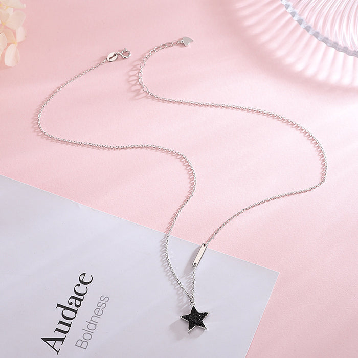 Black Star Pendant Necklace