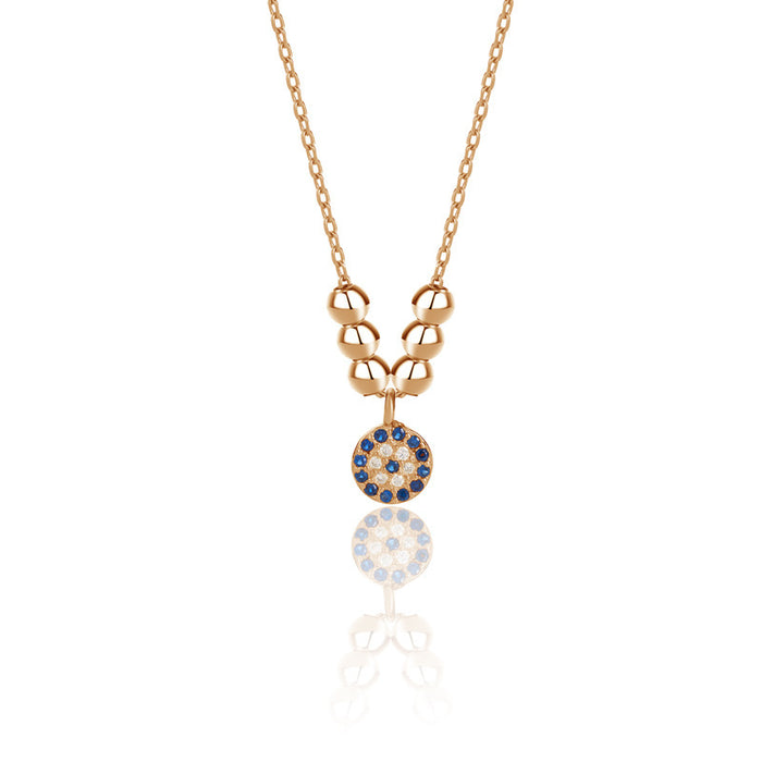 Gold Devil's Eye Pendant