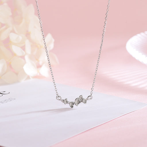 Ginkgo Leaf Silver Necklace