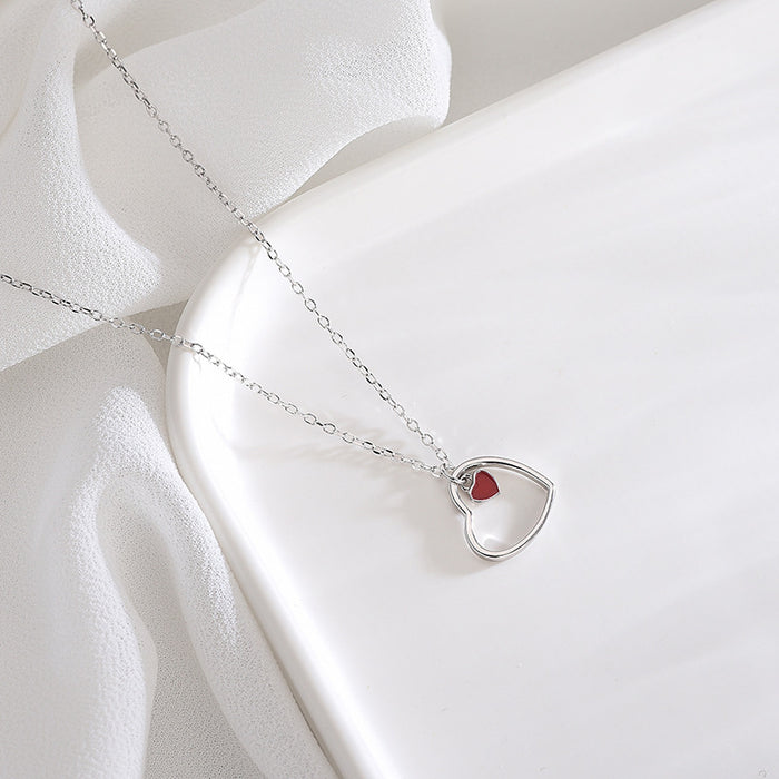 Mini Red Heart Necklace