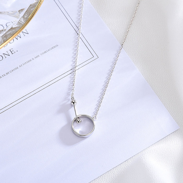 Silver Clavicle Chain Necklace