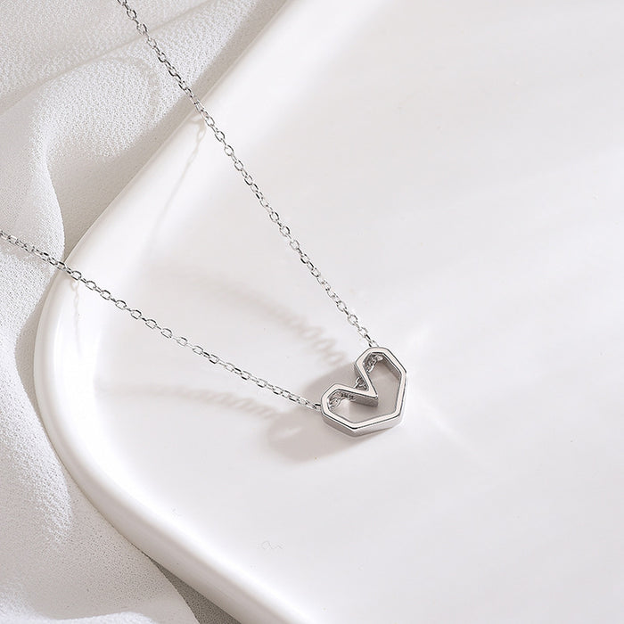 Literary Love Heart-Shaped Necklace