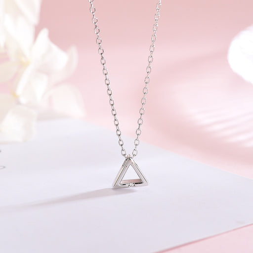 Geometric Triangle Necklace