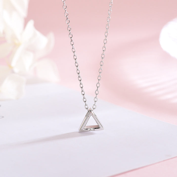 Geometric Triangle Necklace