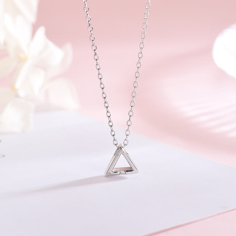 Geometric Triangle Necklace