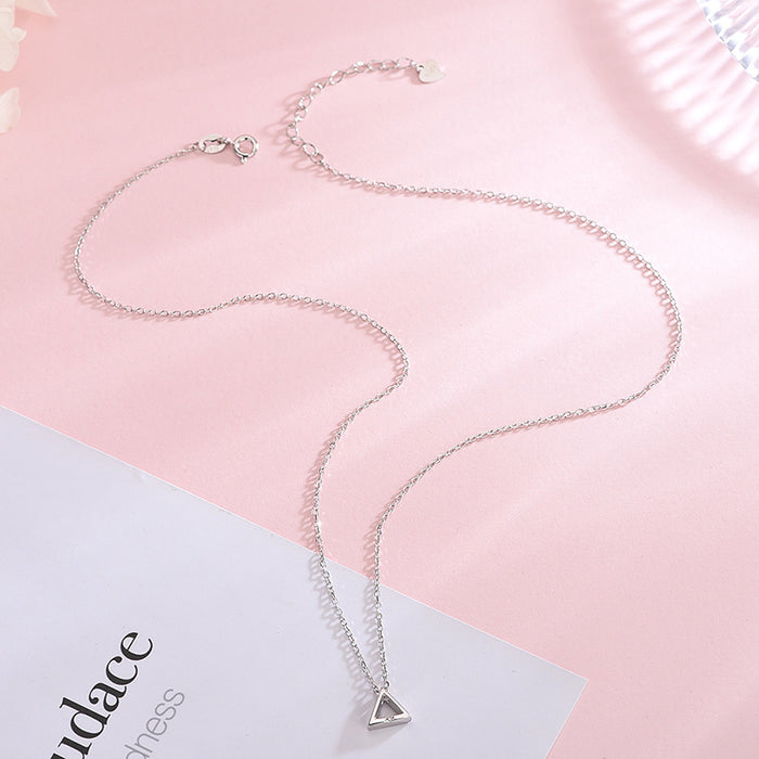 Geometric Triangle Necklace