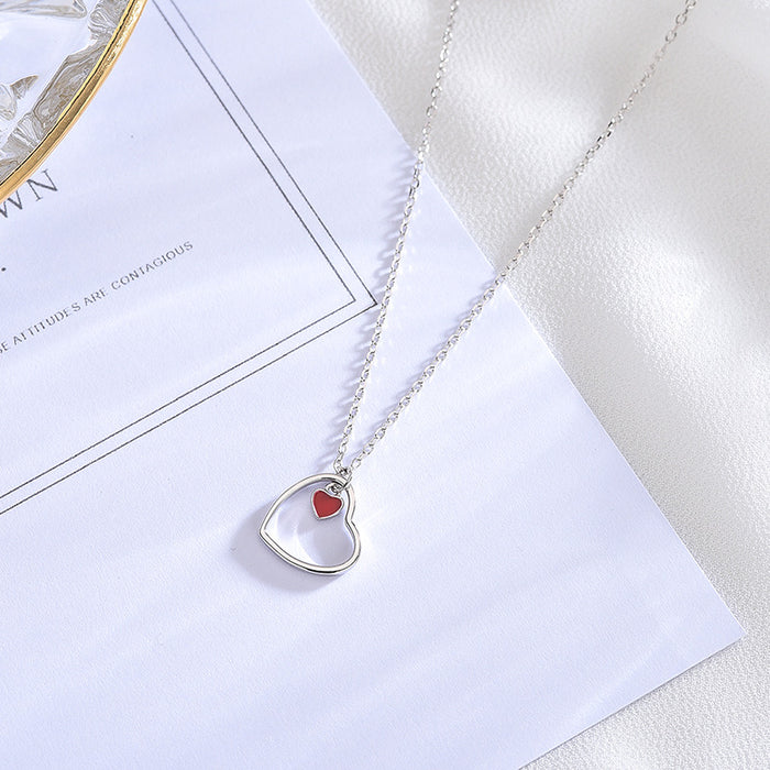 Mini Red Heart Necklace