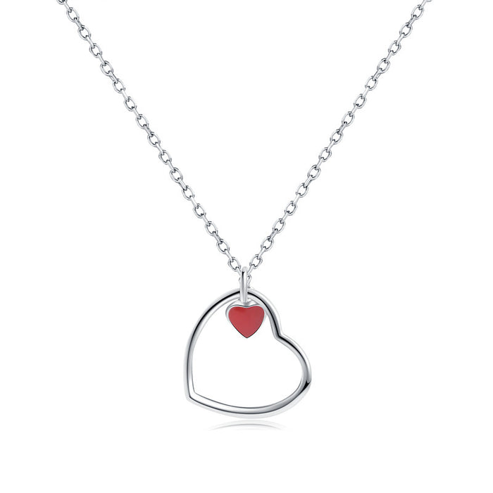 Mini Red Heart Necklace