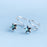 Blue Diamond Star Wave Earrings