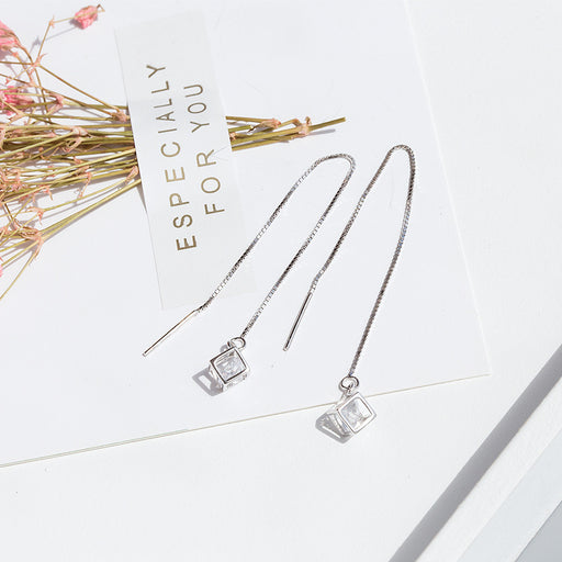 Platinum Love Diamond Earrings