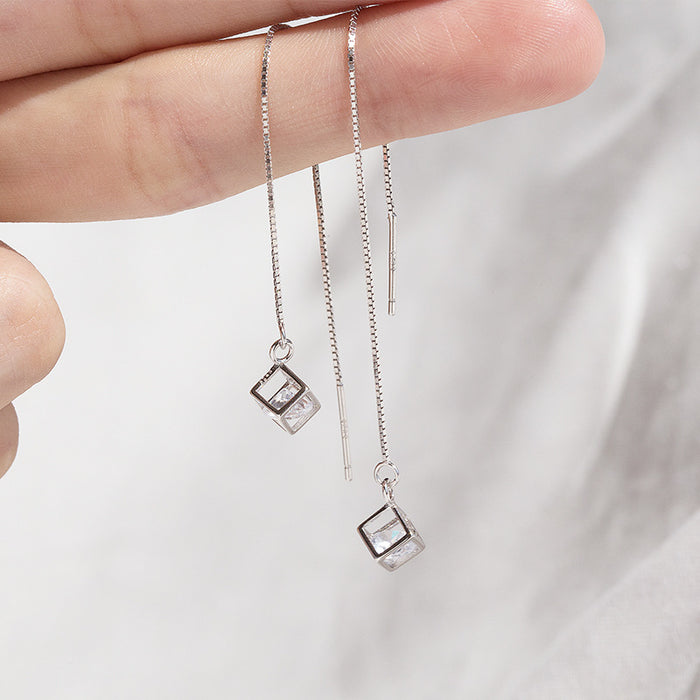 Platinum Love Diamond Earrings