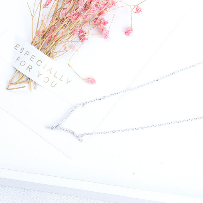V-Shaped Diamond Necklace