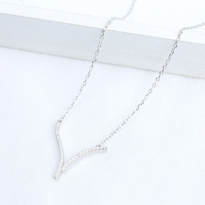 V-Shaped Diamond Necklace