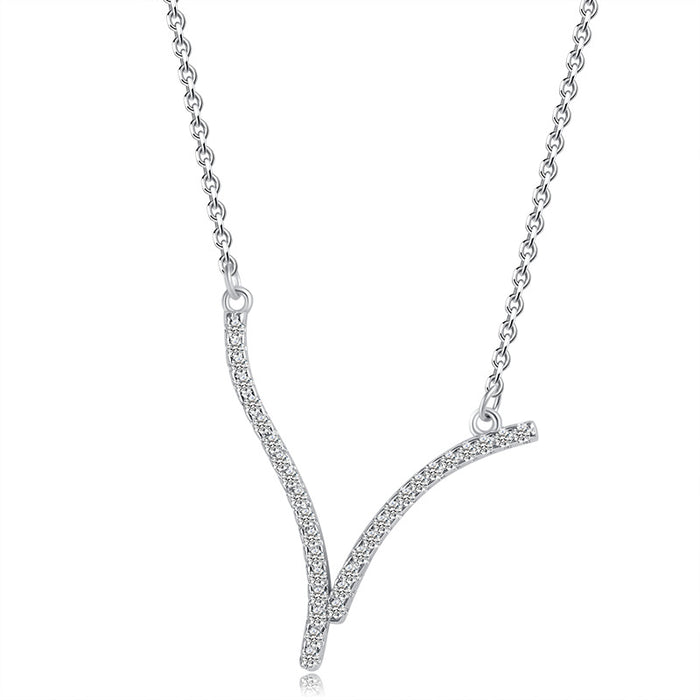 V-Shaped Diamond Necklace