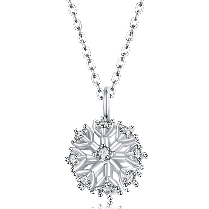 Diamond Snowball Necklace