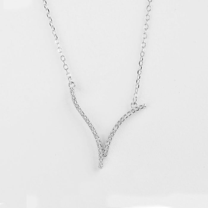 V-Shaped Diamond Necklace
