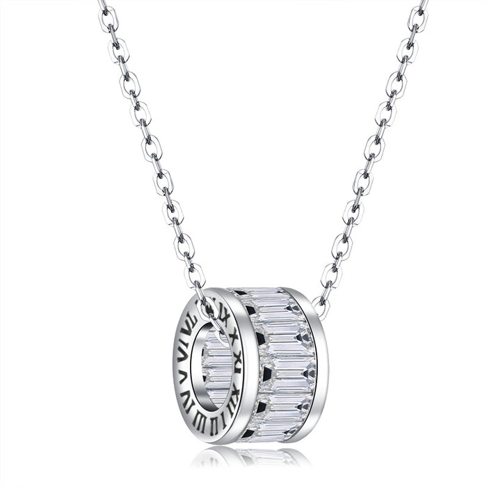 Roman Numeral Ring Necklace