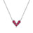 Purple Gem Heart Necklace