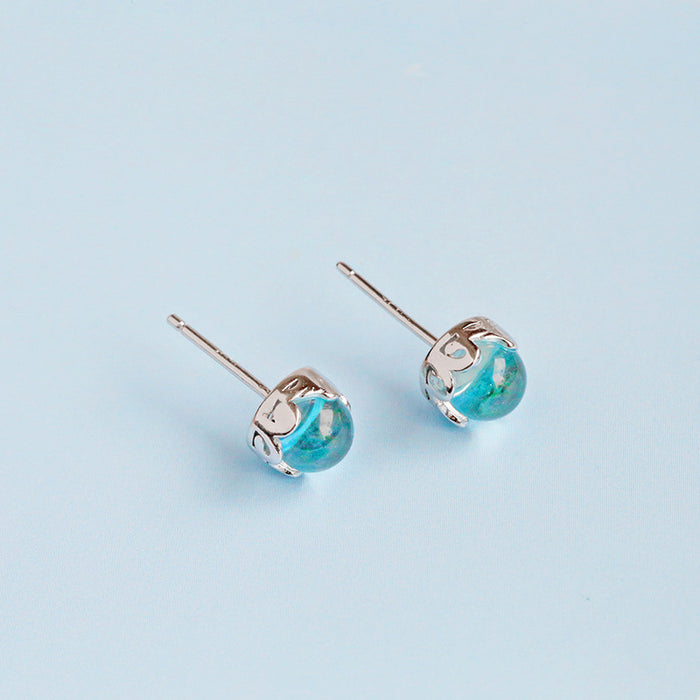 Blue Mermaid Tear Earrings