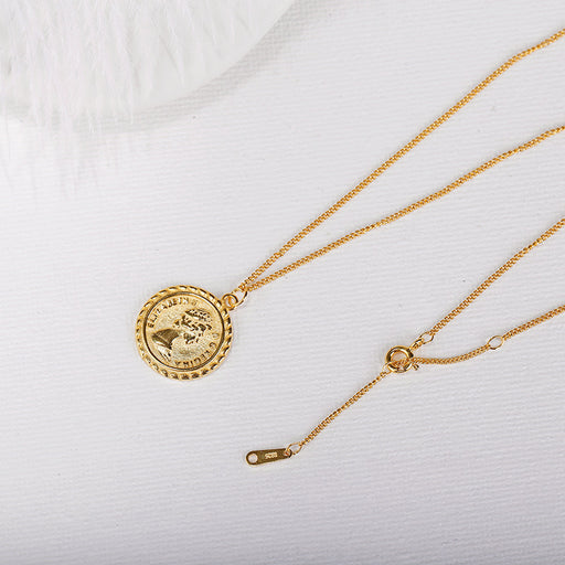 Elizabeth Round Coin Pendant