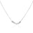 Curve Bean Silver Necklace