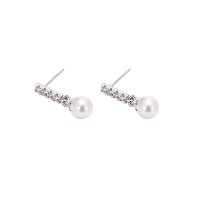 Natural Diamond Pearl Earrings